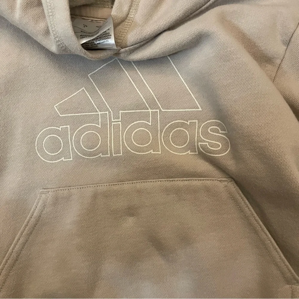 Reebok Gray Kids Hoodie & Adidas Tan Kids Hoodie bundle size 4 winter layering
